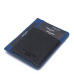Pierre Cardin Siyah/Sask Unisex Deri Kredi Kartlık 0323S4S
