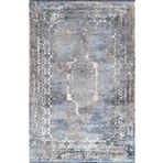 Pierre Cardin Suprise ZC01J Mavi Krem Viskon Akrilik Yumuşak Dokulu Klasik Eskitme Halı MAVİ KREM 160 x 230