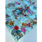 Pierre Cardin Sura İpek Eşarp 43363 Fıstık Yeşil Karışık Desen