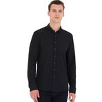 Pierre Cardin THIN Uzun Kollu Siyah Erkek Gömlek