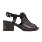 Pierre Cardin Topuklu Siyah Kadın Sandalet