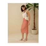 Pierre Cardin Turuncu Regular Dokuma Etek 50268486-VR222