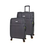 Pierre Cardin Ultra Light Hafif Lüx Kumaş 2'li Valiz Seti Büyük Boy - Orta Boy Pc6000
