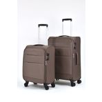 Pierre Cardin Ultra Light Hafif Lüx Kumaş 2'li Valiz Seti Orta Boy - Kabin Boy PC4200