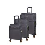 Pierre Cardin Ultra Light Hafif Lüx Kumaş 3'lü Valiz Seti Pc6000