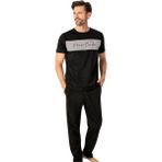 Pierre Cardin Y25 6080 Siyah Erkek Penye Pijama Takımı - L