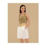 Pierre Cardin Yeşil Crop Top Bluz 50263098-VR235