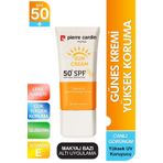 Pierre Cardin Yuz Gunes Kremi Yuksek Uv Koruma Spf 50 Leke Onleyici Renk Tonu Esitleyici 50 Ml