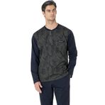 Pierre Cardin%100 Pamuklu Jakarlı Düğmeli Erkek Pijama Takımı, Haki, 2XL