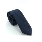 PİERRONİ Lacivert Çizgili Slim Kravat