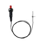 Piezo Ateşleyici Kiti Kablo Push Button Dişli Seramik Elektrot Kıvılcım Ateşleme LPG, Doğal Gaz, Alkol Yağı (Düz Ateşleme İğnesi) için