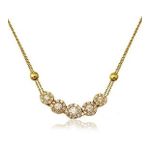 Pigado 14 Ayar Altın Zirkon Taş Su Yolu Elmas Model altın Kadın Kolye