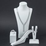 Pigado 925 Ayar Gümüş Zirkon Taşlı Kalp Model Set