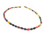 Pigado Arpa Kesim Sıkma Kehribar Kadın Kolye