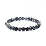 Pigado Hakiki Doğal Taş Obsidyen Taşı Unisex Bileklik