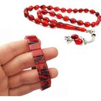 Pigado Sıkma Kehribar Tesbih Bileklik Kombin Erkek Takı