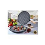 PİGET Çift Taraflı Gerçek Döküm Lüx Gözleme, Börek ve Izgara Tavası 35cm