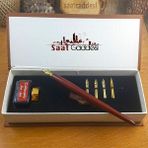 Pigoda Alman Menşeili Steel Pen Ahşap Divit Kalem Seti