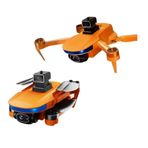 Piha B6 Mini Turuncu 1080P Çift Kamera 2 Batarya 5G Drone
