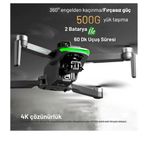Piha S155 Füme 3 Axis Gimbal 2 Batarya 4K Drone