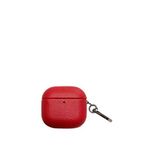 Piili Airpods 4.nesil Kırmızı Deri Kılıf