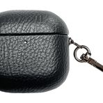 Piili Airpods 4.Nesil Leather Case Kulaklık Kılıfı Siyah