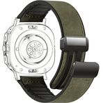 Piili Apple Watch 42-44-45-46-49 mm Vintage Leather Akıllı Saat Kayışı Haki Yeşil
