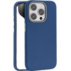 Piili iPhone 15 Pro Leather Magsafe Telefon Kılıfı Lacivert