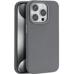 Piili Iphone 15 Pro Max Leather Magsafe Telefon Kılıfı Gri
