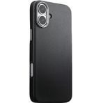 Piili iPhone 16 Leather Magsafe Telefon Kılıfı Siyah