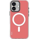 Piili iPhone 16 Phantom Magsafe Telefon Kılıfı Rose Kırmızı