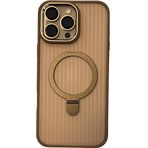 Piili iPhone 16 Plus Ring Mate Magsafe Telefon Kılıfı Kahverengi