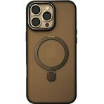 Piili iPhone 16 Plus Ring Mate Magsafe Telefon Kılıfı Siyah
