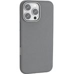 Piili iPhone 16 Pro Leather Magsafe Telefon Kılıfı Gri
