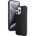Piili iPhone 16 Pro Max Leather Magsafe Telefon Kılıfı Siyah
