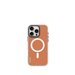 Piili iPhone 16 Pro Max Phantom Magsafe Turuncu Uyumlu Telefon Kılıfı