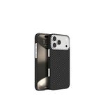 Piili iPhone 17 Air Knit Kevlar Siyah Telefon Kılıfı