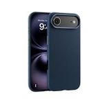 Piili ıPhone 17 Air Leather Magsafe Kılıf Mavi