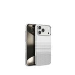 Piili iPhone 17 Pro Beyaz Knit Kevlar Series Case Telefon Kılıfı