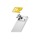 Piili iPhone 17 Pro/17 Pro Max Safir Lens Koruyucu Gri