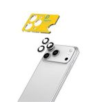 Piili iPhone 17 Pro/17 Pro Max Safir Lens Koruyucu Gümüş