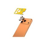 Piili iPhone 17 Pro/17 Pro Max Safir Lens Koruyucu Turuncu