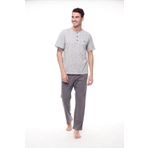 Pijadore Erkek 1403 Erkek Kısa Kollu Desenli Pijama Takım