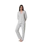 Pijadore Kadın Viskon Düğmeli Uzun Kollu Pijama Takımı 1728