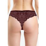 Pijama Pazarı 185 Kadın Dantelli Sting Külot-bordo BORDO M