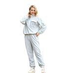 Pijama Pazarı 24063 Kadın Dik Yaka Polar Eşofman Takımı-mint MİNT YEŞİLİ 46