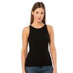 Pijama Pazarı 3403 Kadın Halter Yaka Fitilli Atlet T-shirt SİYAH L