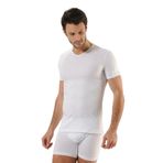 Pijama Pazarı 452 Erkek V Yaka Kısa Kollu Modal Atlet-Beyaz BEYAZ M