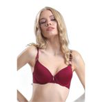 Pijama Pazarı 4520 Kadın Destekli Dantelli Sütyen-bordo BORDO 85D