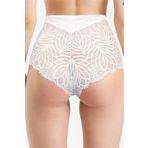 Pijama Pazarı 586 Kadın Yüksel Bel Arkası Dantelli Külot-ekru EKRU XL